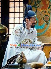 Chinese Song Dynasty First Emperor Zhao Kuangyin Clothing Ancient Imperator Replica Costume for Men