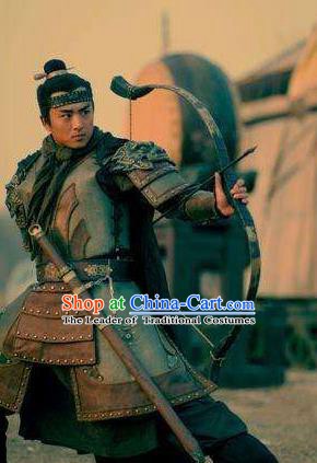 Chinese Ancient Novel Water Margin Character Costume Song Dynasty Mount Liang Hero Hua Rong Replica Costume