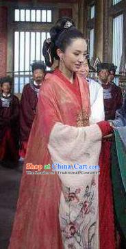 Chinese Ancient Song Dynasty Imperial Consort Li of Zhao Heng Replica Costume for Women