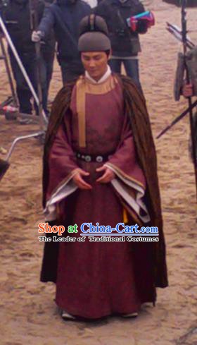 Ancient Chinese Southern Song Dynasty Emperor Zhao Gou Replica Costume for Men