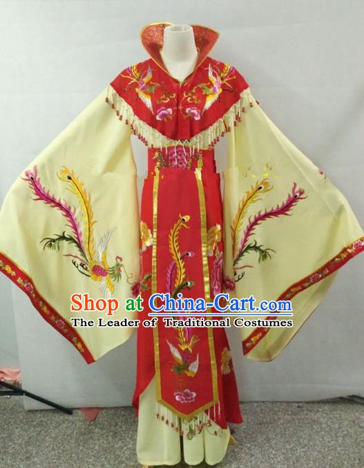 Traditional China Beijing Opera Empress Embroidered Dress Chinese Peking Opera Diva Costume