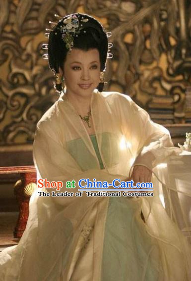 Ancient Chinese Tang Dynasty Queen Wu Meiniang Hanfu Dress Replica Costume for Women
