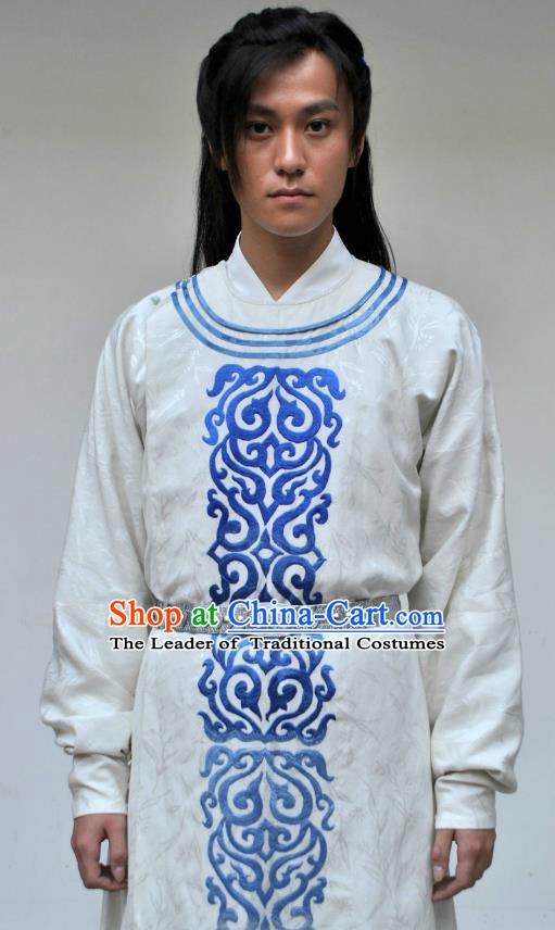 Traditional Chinese Tang Dynasty Swordsman Replica Costume for Men