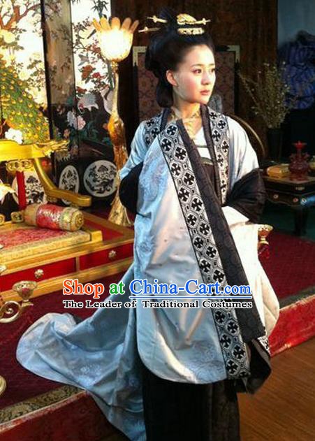 Chinese Tang Dynasty Empress Wang Historical Costume Ancient Queen of Li Zhi Replica Costume for Women