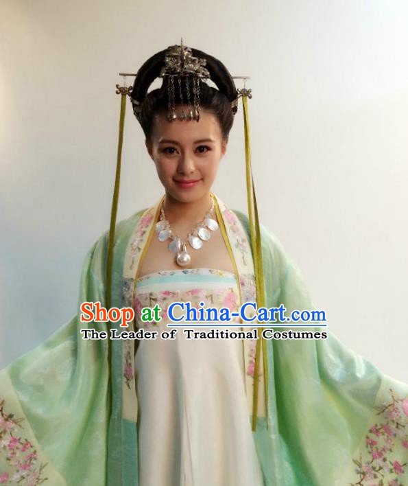 Chinese Ancient Tang Dynasty Aristocratic Lady Hanfu Dress Princess Historical Costume for Women