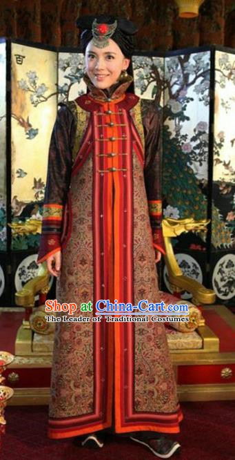 Chinese Ancient Tang Dynasty National Minority Princess Embroidered Historical Costume for Women