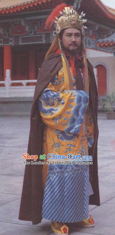 Chinese Ancient Tang Dynasty Emperor Li Zhi Replica Costume for Men