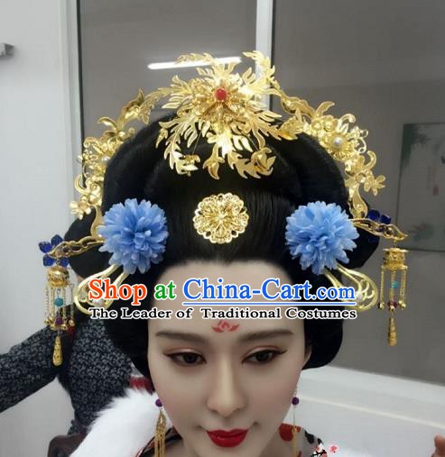 Chinese Ancient Palace Lady Hair Accessories Hair Stick Hairpins Headwear Complete Set for Women