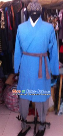 Chinese Ancient Song Dynasty Manservant Costume for Men