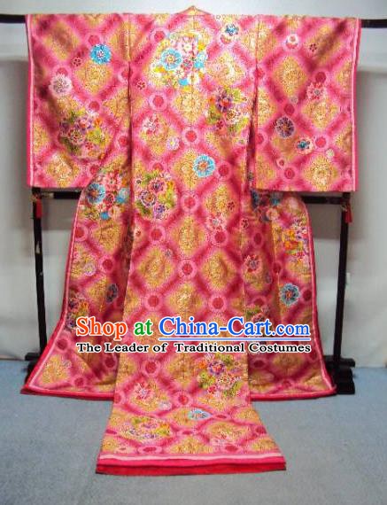 Ancient Japanese Empress Garment Palace Iromuji Furisode Kimonos Traditional Yukata Dress Costume for Women
