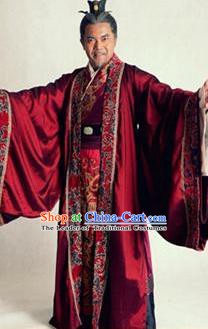 Traditional Chinese Wei and Jin Dynasties Swordsman Grand Commandant Sima Kui Replica Costume for Men