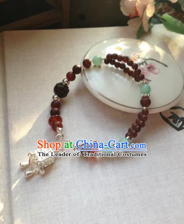 Chinese Ancient Handmade Accessories Hanfu Beads Chain Bracelets for Women