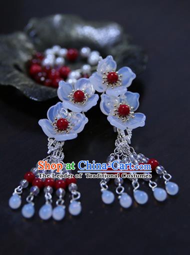Chinese Ancient Handmade Hanfu Hairpins Palace Lady Flowers Hair Claws Hair Accessories for Women