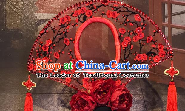 Top Grade China Ancient Hair Accessories Palace Flowers Hair Crown Halloween Stage Performance Headdress for Women