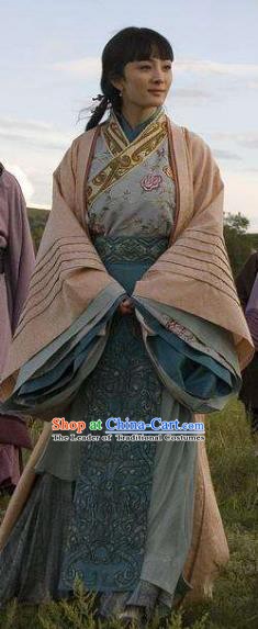 Ancient Chinese Qin Dynasty Princess Ying Ling Dress Palace Lady Replica Costume for Women