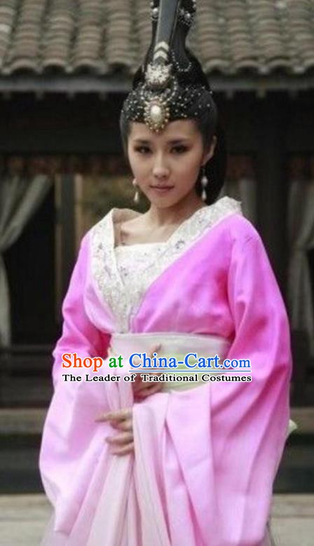 Ancient Chinese Qin Dynasty Palace Lady Imperial Consort Hanfu Dress Replica Costume for Women
