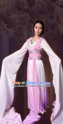 Ancient Chinese Qin Dynasty Palace Lady Dance Hanfu Dress Replica Costume for Women