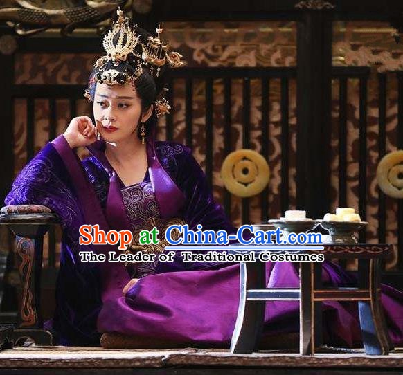 Nirvana in Fire Chinese Ancient Liang State Empress Xun Embroidered Replica Costume for Women