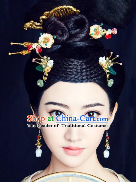 Traditional Chinese Ancient Palace Lady Hair Accessories Phoenix Coronet Hairpins for Women