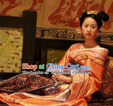 Traditional Chinese Han Dynasty Princess Lv Ying Hanfu Dress Ancient Palace Replica Costume for Women
