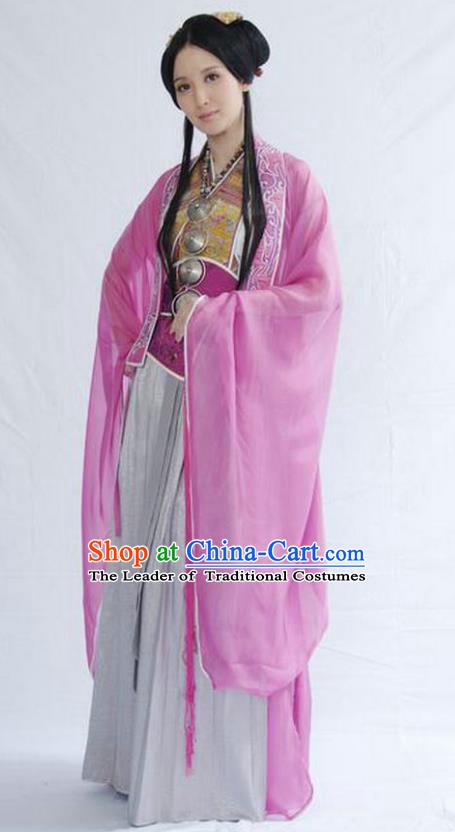 Traditional Chinese Ancient Costume Qin Dynasties Hanfu Clothing