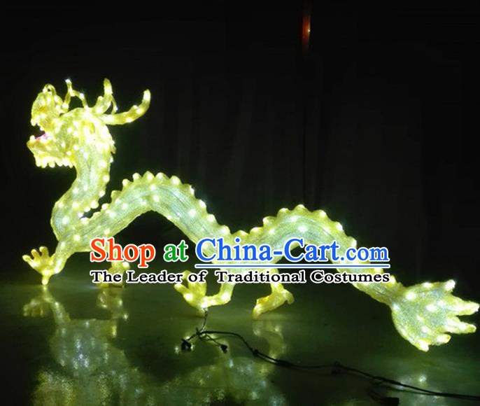 Traditional Handmade Chinese Zodiac Dragon Electric LED Lights Lamps Lamp Decoration