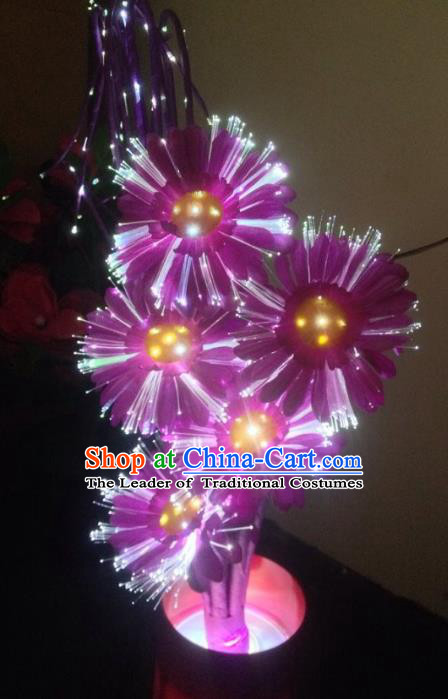 Traditional Handmade Chinese Daisy Lanterns Electric LED Lights Lamps Desk Lamp Decoration