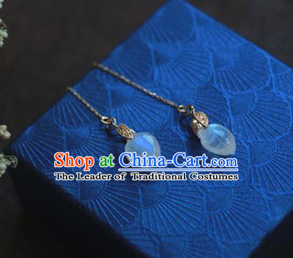 Traditional Chinese Ancient Handmade Hanfu Earrings Classical Tassel Eardrop for Women