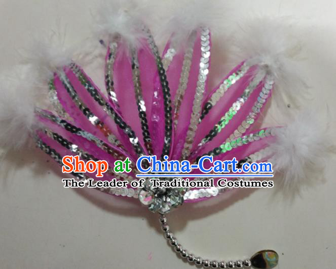 Chinese Classical Dance Hair Accessories Traditional Folk Dance Yanko Dance Dandelion Headwear for Women