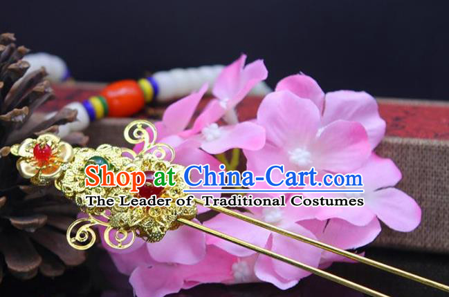 Chinese Ancient Hair Accessories Hanfu Hairpins Traditional Palace Lady Headwear for Women