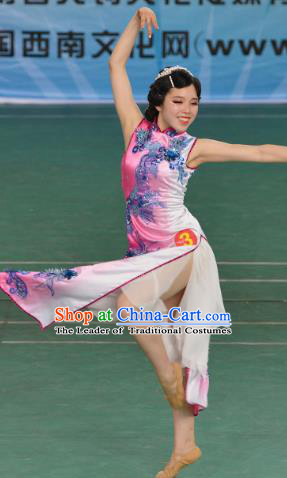 Chinese Traditional Stage Performance Costumes Folk Dance Classical Dance Dress for Women