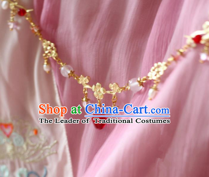 Chinese Traditional Ancient Hair Accessories Classical Eyebrows Pendant Hanfu Hairpins for Women