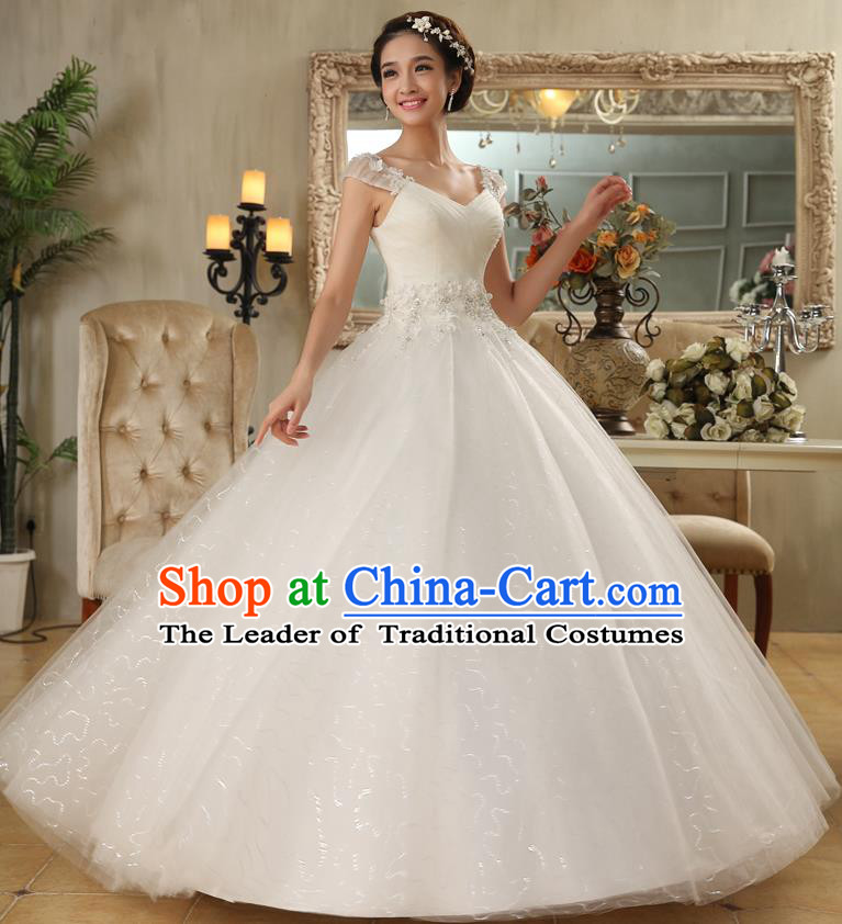 Top Grade Advanced Customization Wedding Dress Bridal Veil Cocktail Dress Princess Dress Wedding Gown Costume for Women