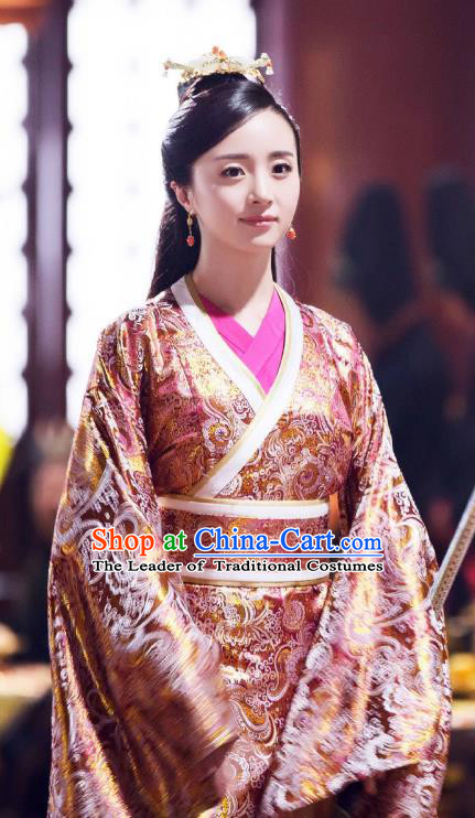 Chinese Ancient Palace Hanfu Dress Northern Zhou Dynasty Empress Historical Costume for Women