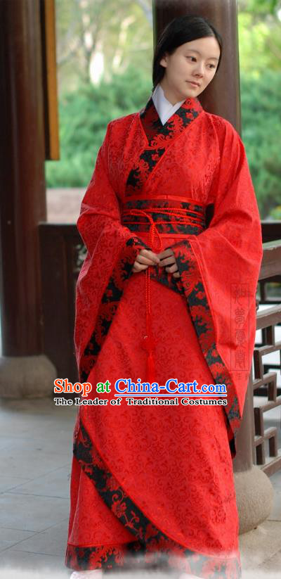 Chinese Traditional Princess Hanfu Dress Ancient Han Dynasty Palace Lady Costume for Women
