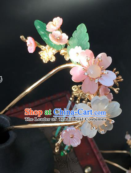 Traditional Handmade Chinese Ancient Classical Hair Accessories Flowers Hairpins Hair Stick for Women