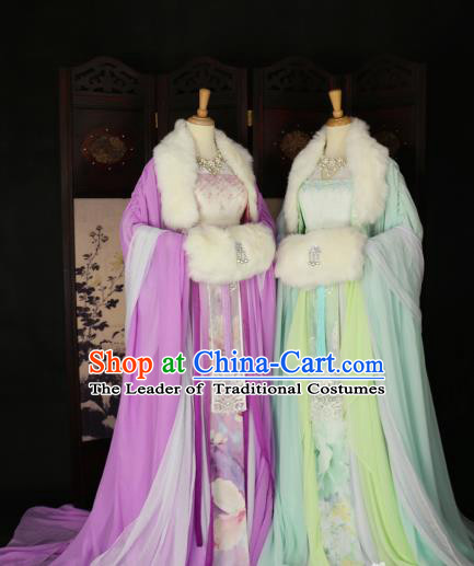Chinese Ancient Cosplay Imperial Consort Hanfu Dress Tang Dynasty Palace Lady Embroidered Costume for Women