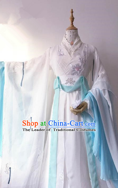 Chinese Ancient Palace Lady Hanfu Han Dynasty Imperial Concubine Queen Embroidered Historical Costumes for Women