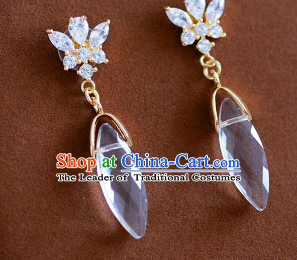 Top Grade Handmade Jewelry Accessories Ancient Crystal Earrings for Women