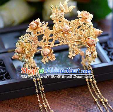Chinese Handmade Jewelry Accessories Ancient Palace Bracelet Hanfu Goldfish Bangle for Women