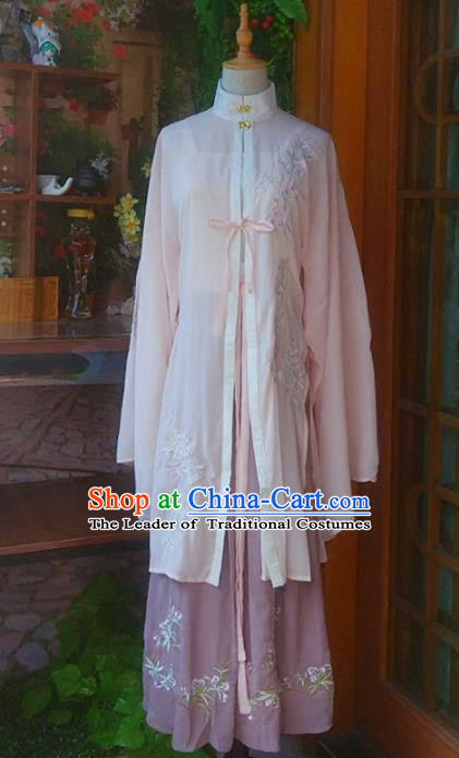 Chinese Traditional Ming Dynasty Princess Hanfu Dress Ancient Nobility Lady Embroidered Clothing for Women