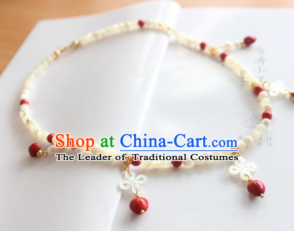 Chinese Ancient Handmade Hanfu Accessories Necklace for Women