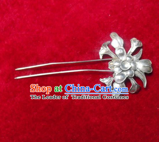 Traditional Chinese Miao Nationality Flowers Hairpins Hair Accessories for Women