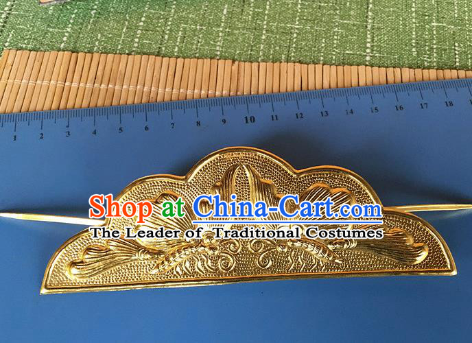 Traditional Chinese Miao Nationality Golden Butterfly Tuinga Hair Accessories Hairpins for Women