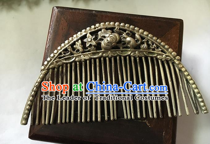 Chinese Traditional Ancient Hairpins Hair Accessories Carving Hair Comb for Women