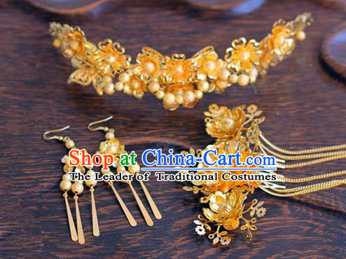 Chinese Traditional Hair Accessories Ancient Hanfu Butterfly Hair Comb Hairpin for Women