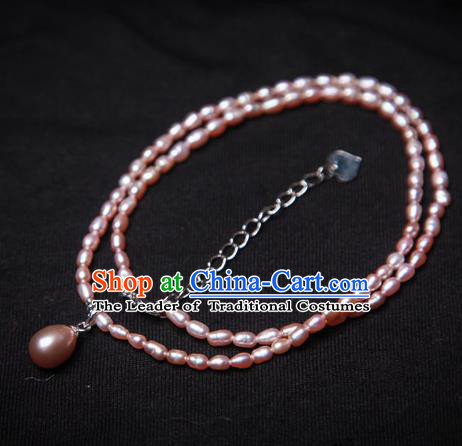 Chinese Traditional Jewelry Accessories Ancient Palace Hanfu Pearls Necklace for Women