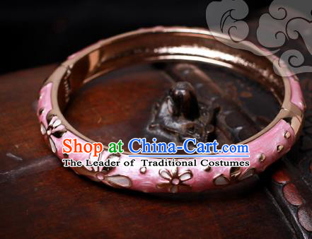 Chinese Traditional Jewelry Accessories Ancient Palace Hanfu Cloisonne Bracelet for Women
