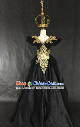 Top Grade Models Show Costume Cosplay Queen Palace Full Dress Stage Performance Compere Clothing for Women