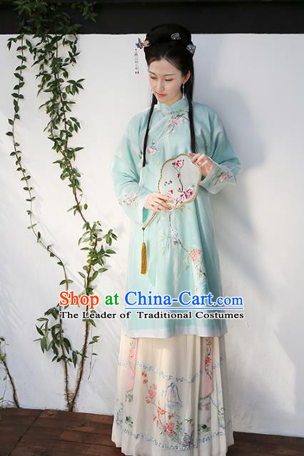 Chinese Ancient Palace Lady Hanfu Han Dynasty Imperial Concubine Queen Embroidered Historical Costumes